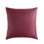 Platinum Lisbon Cabernet Yarn Dyed Crinkle Jacquard Quilt Cover Set | Super King Bed | Cabernet